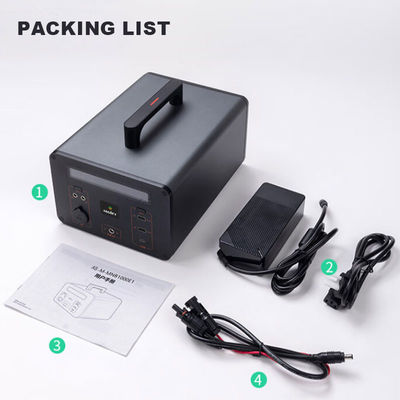 घर के लिए क्विक चार्ज लिथियम सोलर पावर स्टेशन Lifepo4 बैटरी जेनरेटर 220v 700w