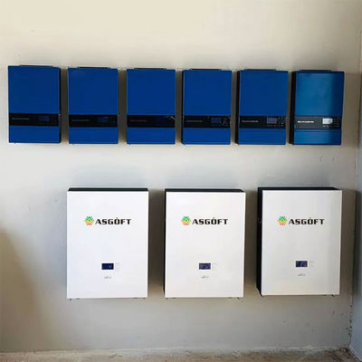 ऑफ ग्रिड सोलर होम आरवी पॉवरवॉल वॉल बैटरी स्टोरेज सिस्टम 100ah 5kw 48v