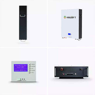 हाइब्रिड ग्रिड LiFePO4 लिथियम पावरवॉल सोलर बैटरी 51.2 V 48 वोल्ट 5KWh