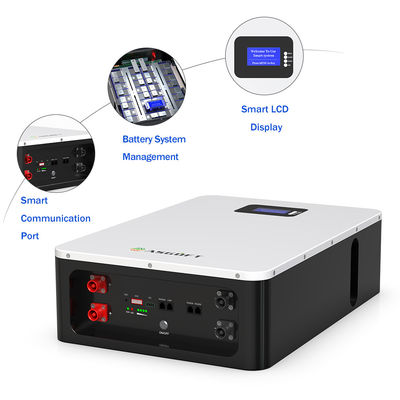 ASGOFT 6000 साइकिल समय 95% DOD घरेलू पॉवरवॉल 51.2v100ah 5.12kwh lifepo4 लिथियम बैटरी