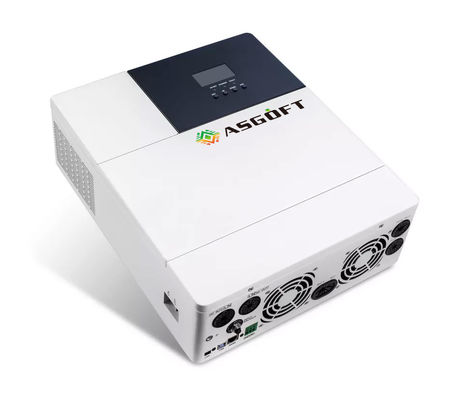 MPPT हाइब्रिड 5KW ऑफ ग्रिड सोलर इन्वर्टर 48V 80A स्मार्ट वाईफाई कंट्रोल