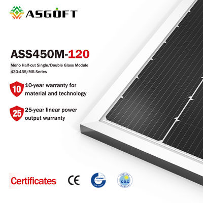 सौर बैटरी के साथ 300w 450w 460w मोनो PERC PV पैनल 12v