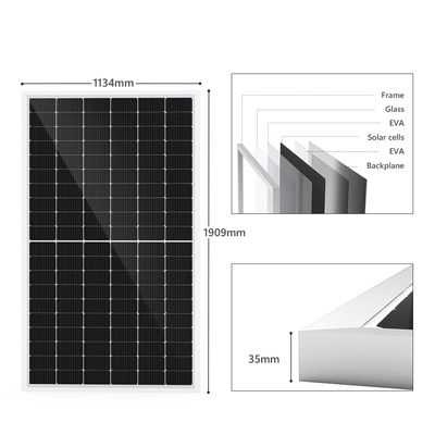 सौर बैटरी के साथ 300w 450w 460w मोनो PERC PV पैनल 12v
