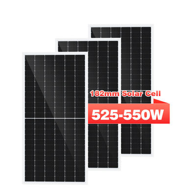 घर के लिए पारदर्शी 450w 500w 540w मोनो बिफेशियल सोलर पैनल सिस्टम