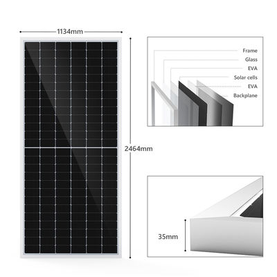 ASGOFT ग्लास सोलर मोनो मोनोक्रिस्टलाइन Pv सेल फिल्म पैनल 600w