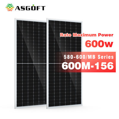 500W 550 वाट 600w पतली फिल्म फ्लैट मोनोक्रिस्टलाइन पीवी पैनल मॉड्यूल रूफ माउंटिंग