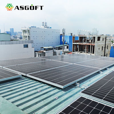 500W 550 वाट 600w पतली फिल्म फ्लैट मोनोक्रिस्टलाइन पीवी पैनल मॉड्यूल रूफ माउंटिंग