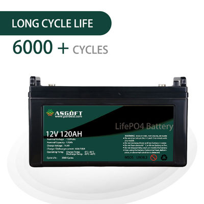 LiFePo4 120AH 12V लिथियम बैटरी पैक Ev सोलर एनर्जी स्टोरेज के लिए
