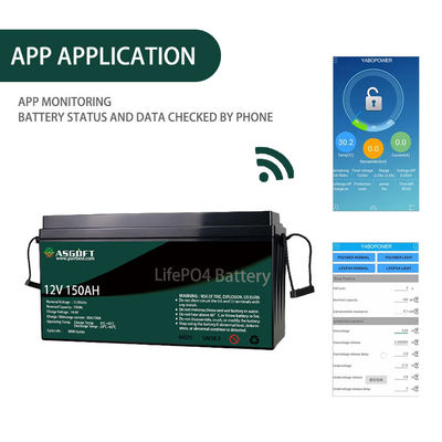 ASGOFT Lipo4 Lifepo4 बैटरी 100ah 150AH 12 वोल्ट ली आयन बैटरी पैक