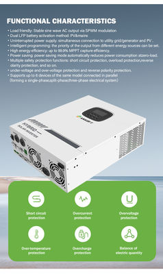ग्रिड इन्वर्टर पर कस्टम हाइब्रिड 5kw 10kw 20kw 30kw 50kw 80kw 100kw