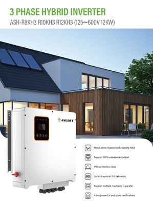 7kw 8kw 10kw 15kw हाइब्रिड सोलर इन्वर्टर 48v 240v एनर्जी स्टोरेज स्प्लिट फेज