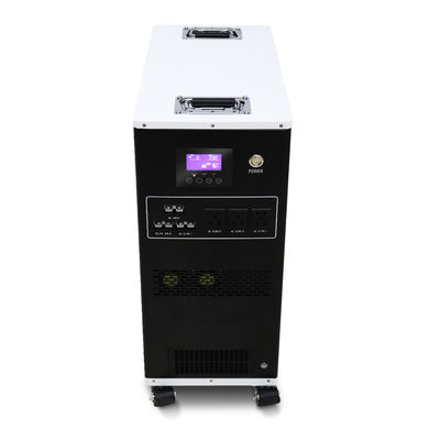 लॉक करने योग्य पहियों और हैंडल के साथ 220Ah क्षमता 25.6V वोल्टेज एमपीपीटी बैटरी के साथ सभी में एक पोर्टेबल बैटरी स्टोरेज