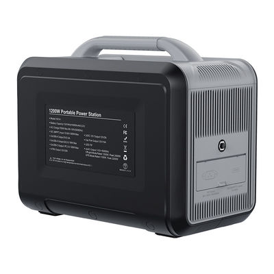 USB*4 PD*4 DC*2 आउटडोर पावर सप्लाई पोर्टेबल चार्जर के लिए 1200W 2000Wh 5V 12V चार्ज पावर स्टेशन पावर बैंक