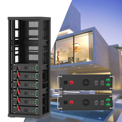 उच्च वोल्टेज 15kwh-750kwh लिथियम आयरन बैटरी पैक Lifepo4 51.2v 100Ah रैक माउंट बैटरी लिथियम आयन बैटरी