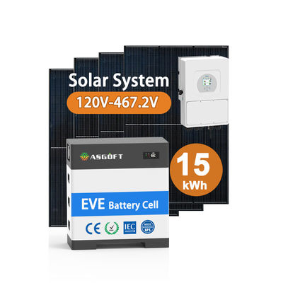 एसएस 153.6v लिथियम आयन बैटरी 100Ah 256V स्टैक ऑल इन वन सिस्टम हाई वोल्टेज हाइब्रिड ऊर्जा भंडारण बैटरी