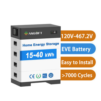 एसएस 153.6v लिथियम आयन बैटरी 100Ah 256V स्टैक ऑल इन वन सिस्टम हाई वोल्टेज हाइब्रिड ऊर्जा भंडारण बैटरी