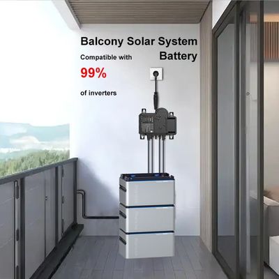 प्लग एंड प्ले 800W बाल्कनी पीवी सिस्टम के साथ LiFePO4 बैटरी / माइक्रो इन्वर्टर