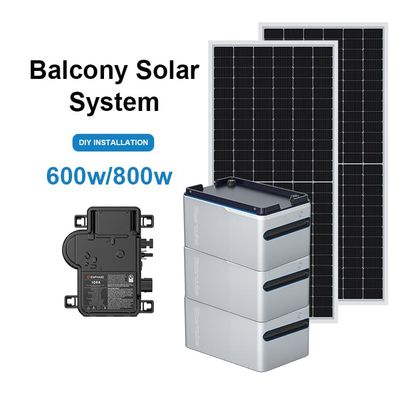 जर्मनी गोदाम पीवी सौर प्रणाली बालकनी बिजली संयंत्र 600W 800w Balkonkraftwerk