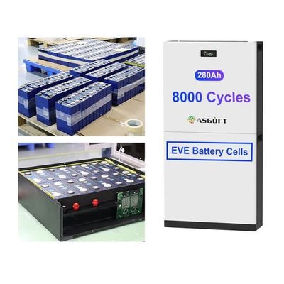 51.2V 300Ah 15kwh लिथियम आयन LiFePO4 बैटरी पैक ऊर्जा भंडारण सौर बैटरी