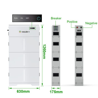 सौर ऊर्जा भंडारण घर 10kWh 15kWh 20kWh उच्च वोल्टेज स्टैक LiFePO4 बैटरी