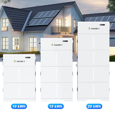 10KWH 15KWH 20KWH सौर उच्च वोल्टेज स्टैकेबल LiFePO4 ऊर्जा भंडारण बैटरी