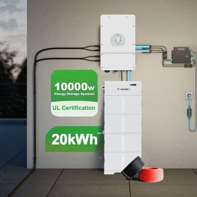 यूएल प्रमाण पत्र घरेलू उपयोग 5kw 10kw 20kw सौर पीवी भंडारण LiFePO4 लिथियम बैटरी
