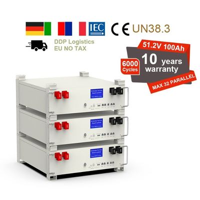 48V 5kWh 100Ah LiFePO4 पैक बैटरी स्टैक लिथियम आयन ऊर्जा भंडारण बैटरी