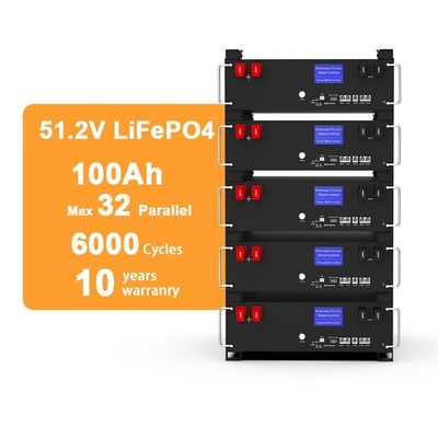51.2v 100ah Lifepo4 5kw 10kw 20kw नवीकरणीय ऊर्जा Lifepo4 लिथियम बैटरी पैक