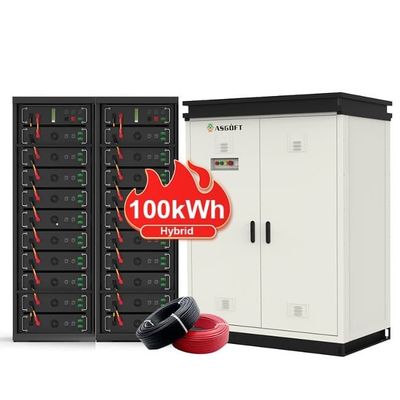 50KWH 100KWH ऑफ ग्रिड हाई वोल्टेज औद्योगिक वाणिज्यिक ऊर्जा भंडारण समाधान