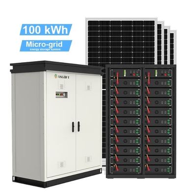 पूर्ण 50kWh 60kWh 70kWh सौर प्रणाली किट हाइब्रिड 100kWh ऊर्जा भंडारण बैटरी