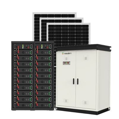 50KW 100KW आउटडोर लिथियम बैटरी स्टोरेज सिस्टम हाइब्रिड माइक्रोग्रिड पावर प्लांट